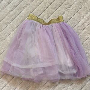 Lola + The Boys Lavender Tulle skirt with Gold Waistband